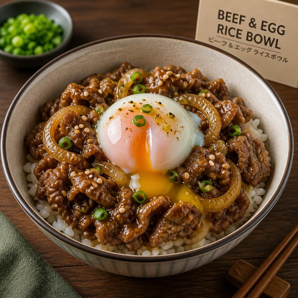 Beef & Egg Rice Bowl Shaburi